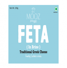Mooz Feta (In Brine) Traditional Greek Cheese  Box  200 grams